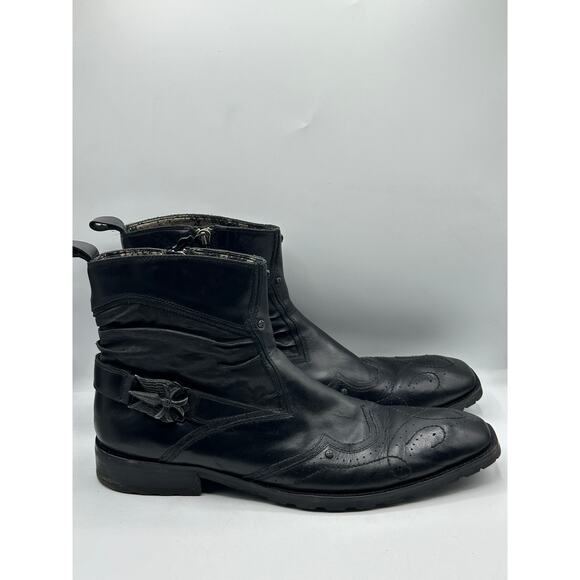 MARK NASON Lounge U Rock Ankle Boots Leather Moto Sz 14 $550 main image 6